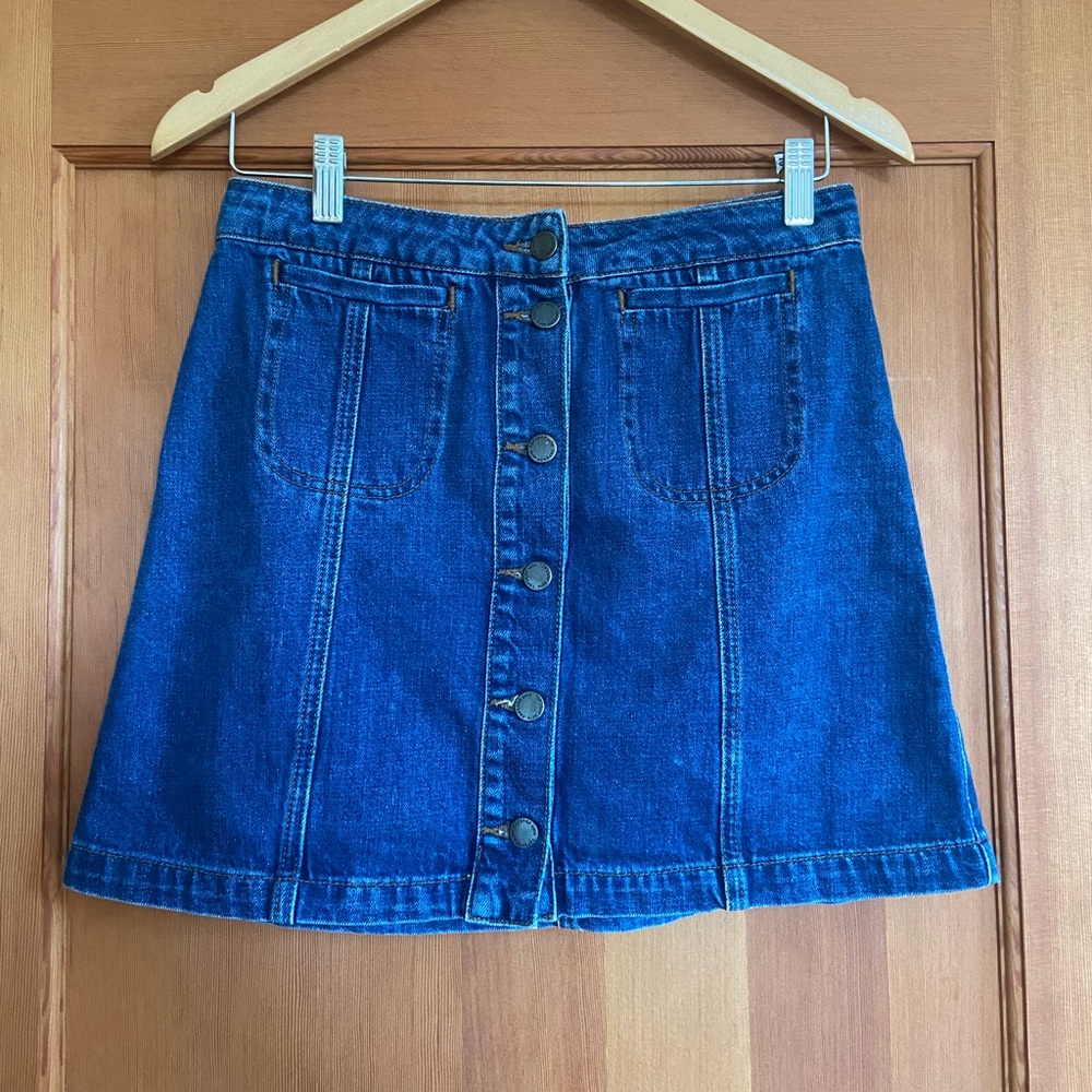 Top Shop Denim Mini Skirt